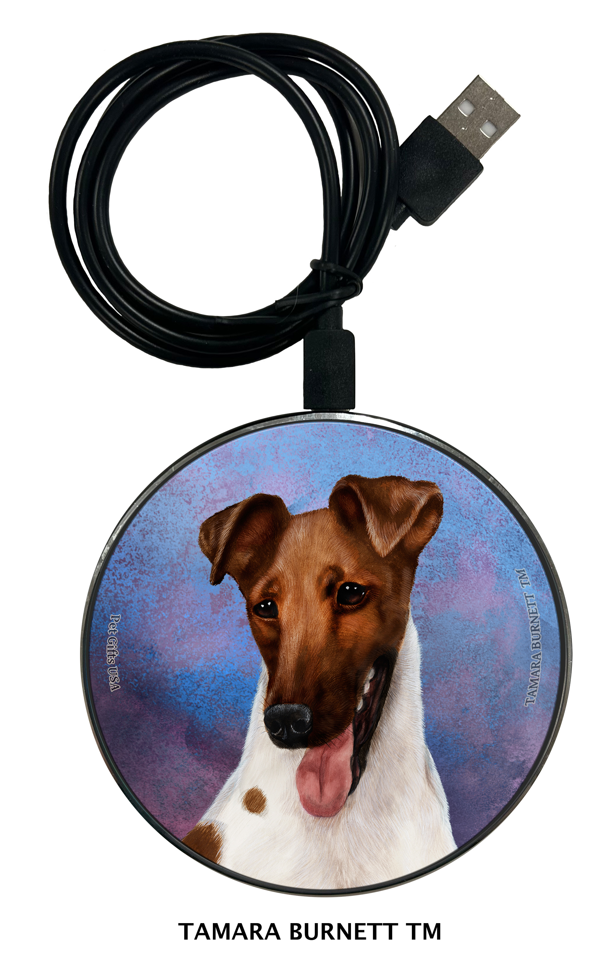 Fox Terrier Brown and White - Zoomies Phone Charger image